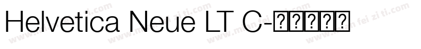 Helvetica Neue LT C字体转换